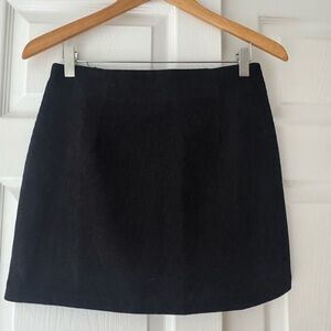 Black Corduroy Women's Skort